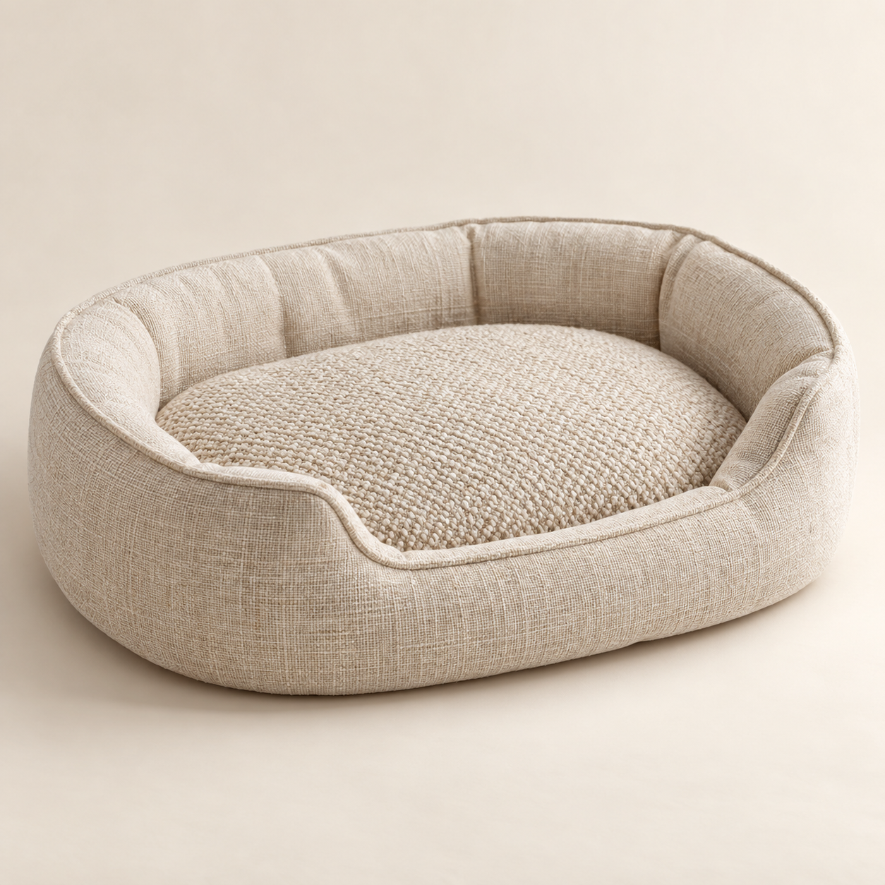 Cream pet bed concept